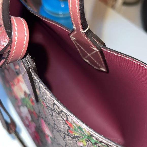 Gucci Reversible Tote Blooms GG Print Leather Small - Picture 6 of 8